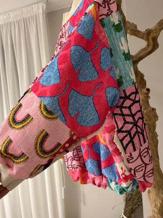 Bomber mujer estampada