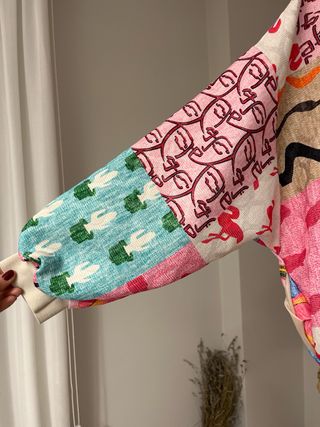 Bomber mujer estampada