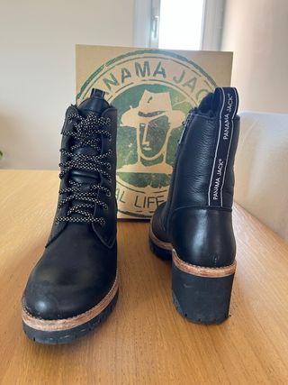 Botas Panama Jack Piel Mujer Negras