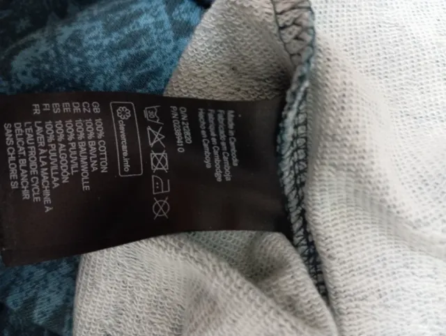 Vestido H&M azul y negro