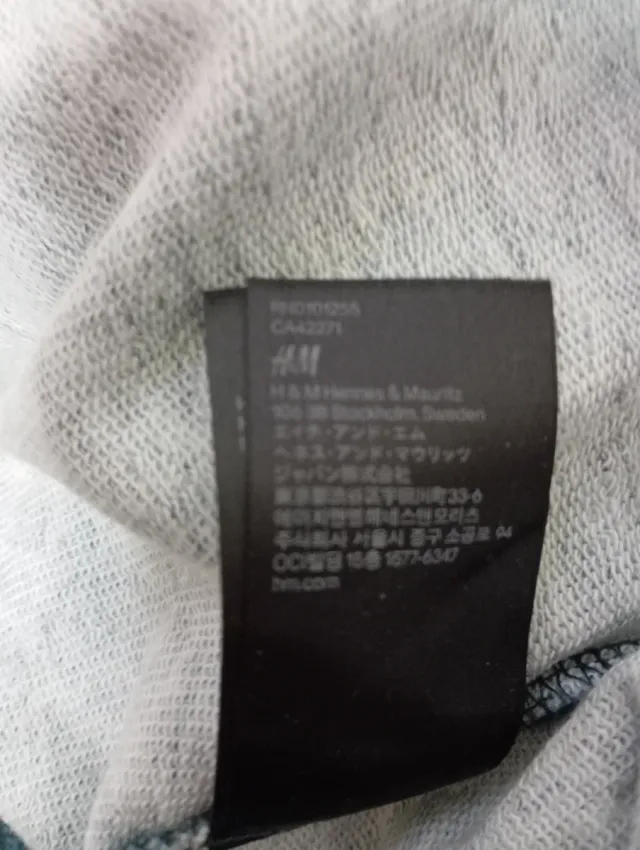 Vestido H&M azul y negro