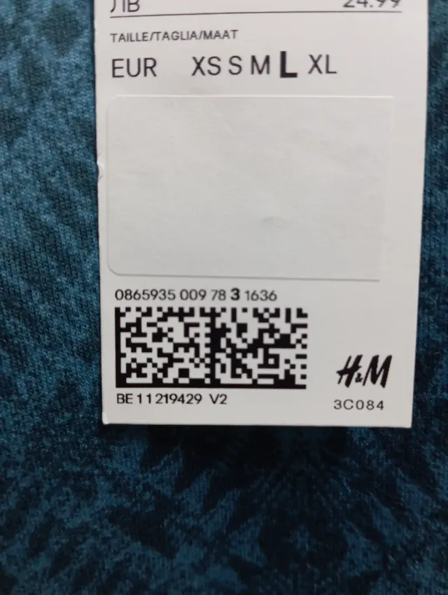 Vestido H&M azul y negro