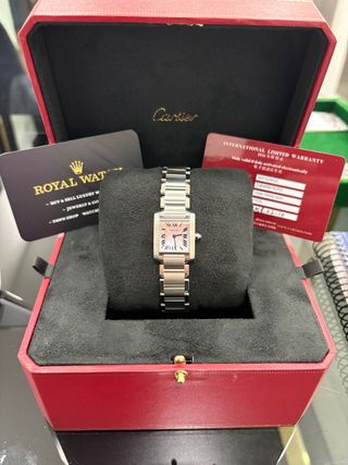 Cartier Tank Française ref. 2384 madreperla