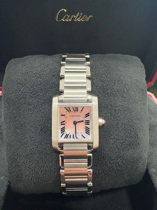 Cartier Tank Française ref. 2384 madreperla