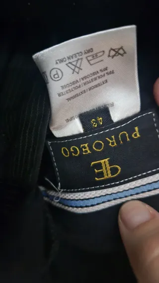 Traje de caballero negro