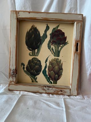 Cornice in legno grezzo e verniciato