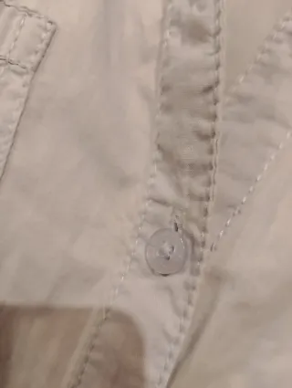 Camisa fina de manga larga azul claro