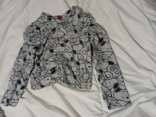 Pijama Snoopy Gris y Rosa