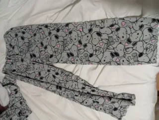 Pijama Snoopy Gris y Rosa