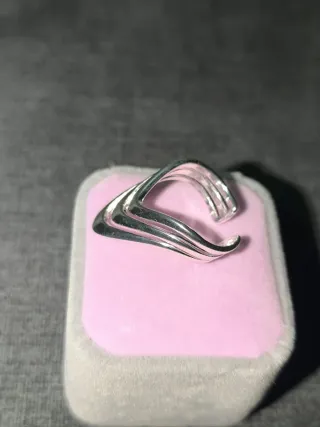 Anillo Plata Ajustable Capas