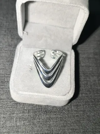 Anillo Plata Ajustable Capas