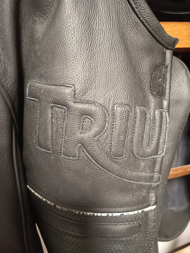 Giubbotto da moto Triumph Nero in pelle