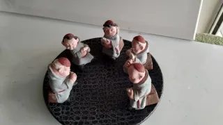 5 fraticelli terracotta colorata