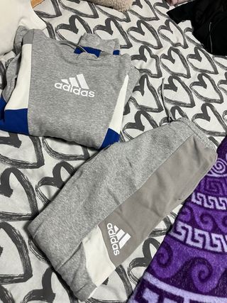 Chándal Adidas Gris y Azul
