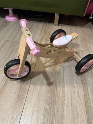 Bicicleta de madera infantil
