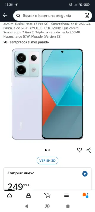 Xiaomi Redmi Note 13 Pro 5G 256GB blu