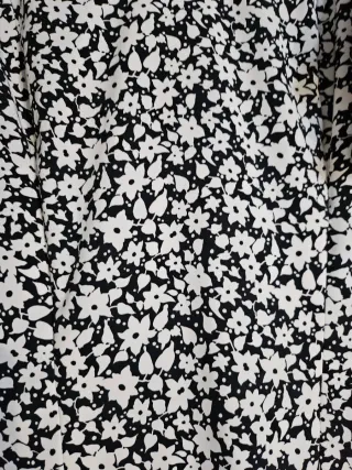 Vestido flamenco negro y blanco