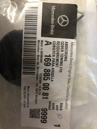 Tapa gancho remolque Mercedes A1698850081