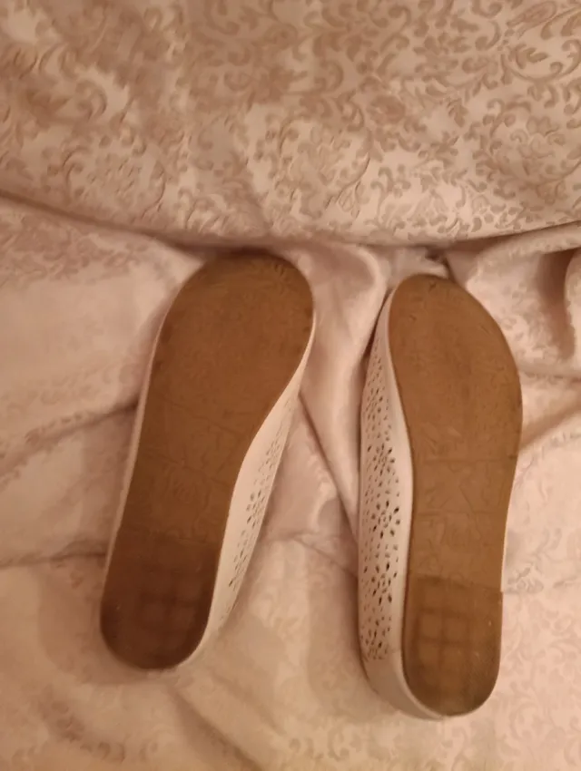 Zapatitos bailarina niña blancos