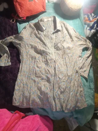 Camisa estampada señora talla 52