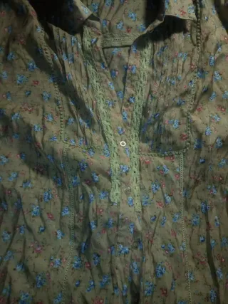 Camisa estampada señora talla 52