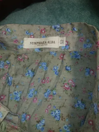 Camisa estampada señora talla 52