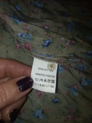 Camisa estampada señora talla 52