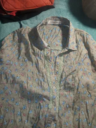 Camisa estampada señora talla 52
