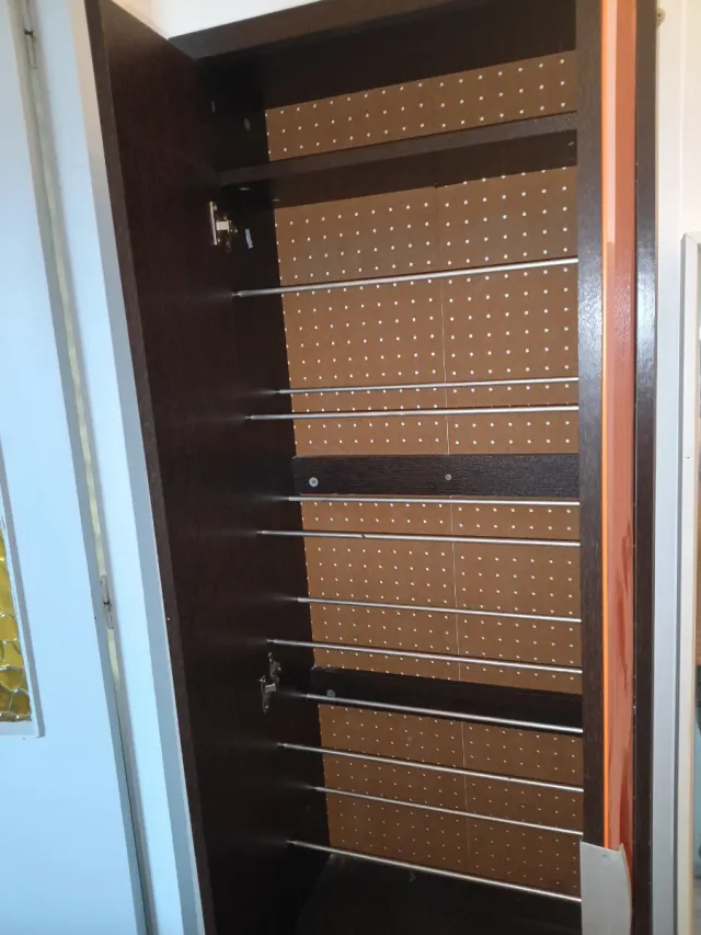 Armario zapatero metal y madera