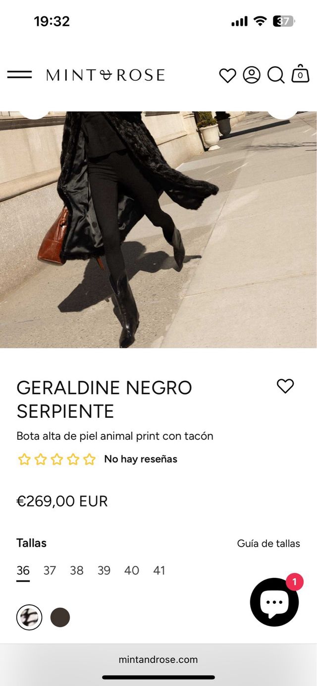 Botas Negras Mint & Rose Geraldine