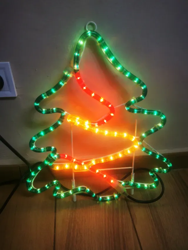 Luz Árbol navidad Balcon