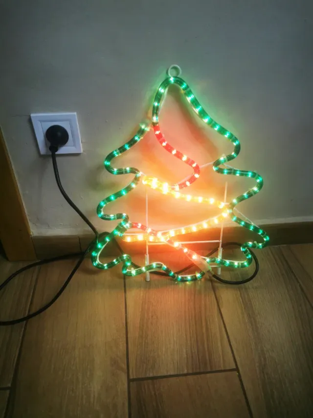 Luz Árbol navidad Balcon