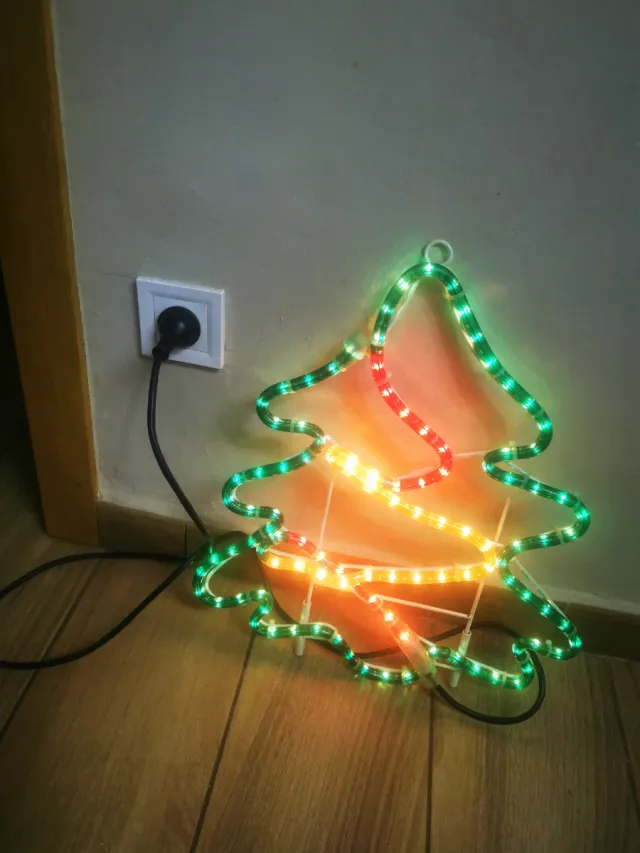 Luz Árbol navidad Balcon