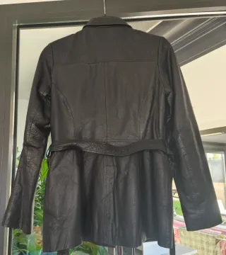 Blazer de cuero cordero mujer