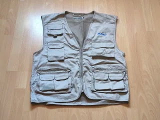 Gilet da pesca EFAPEL taglia XXL beige