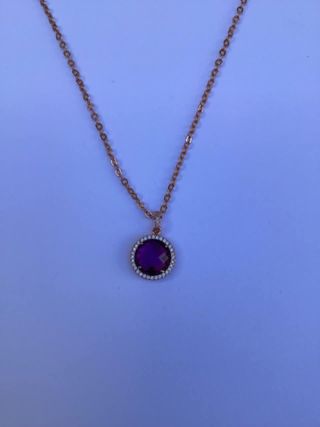 Collana con cristallo ametista Boccadamo