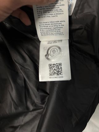 Moncler Vezere Piumino Nero Taglia S