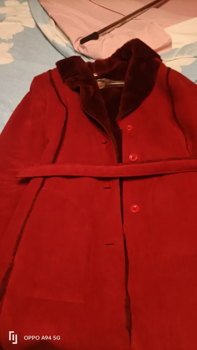 Cappotto tipo scamosciato con lana  pelliccia LIST