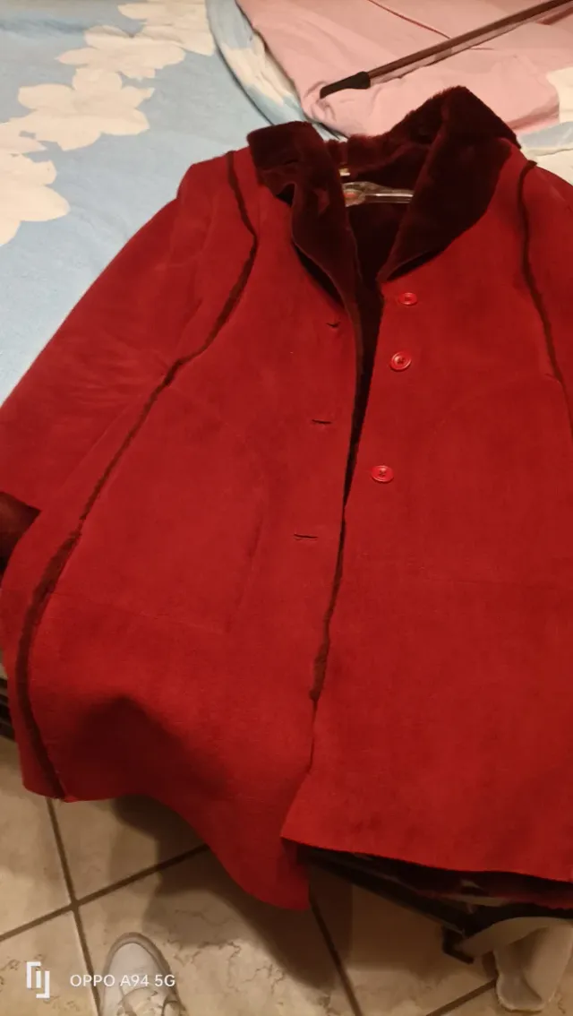 Cappotto tipo scamosciato con lana  pelliccia LIST
