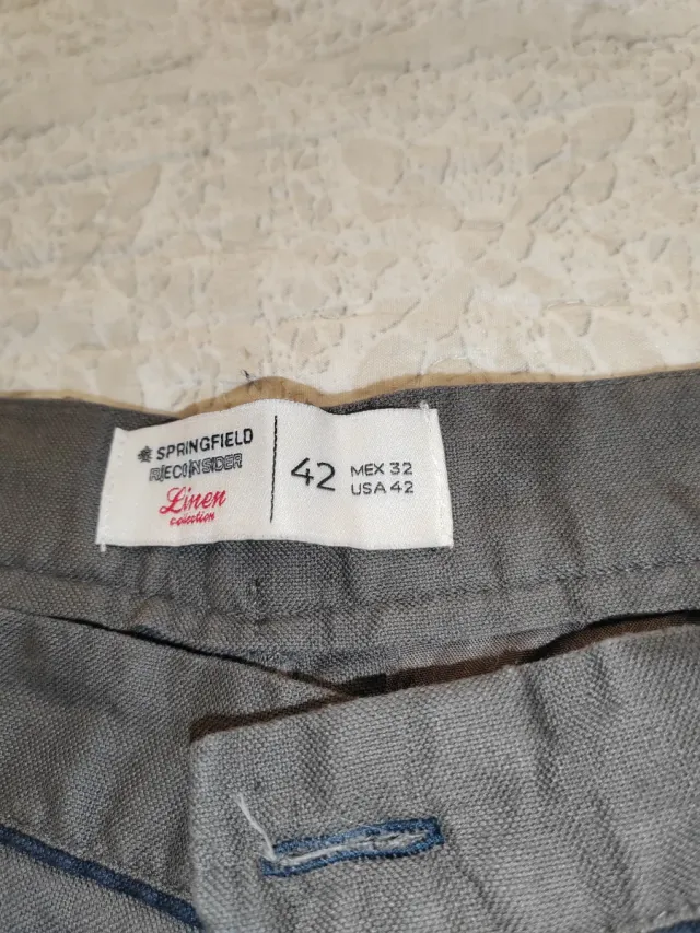 Pantalón chino verde oliva chico