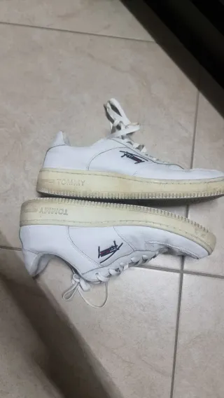 Scarpe Tommy Hilfiger bianche stile AF1