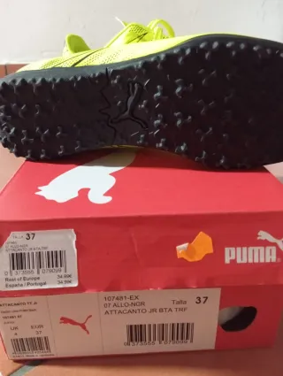 Zapatillas Fútbol Sala Puma Niño Talla 37