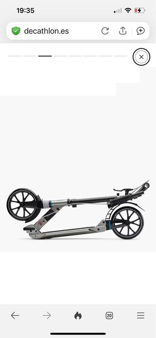 Patinete Oxelo Town 7XL Negro