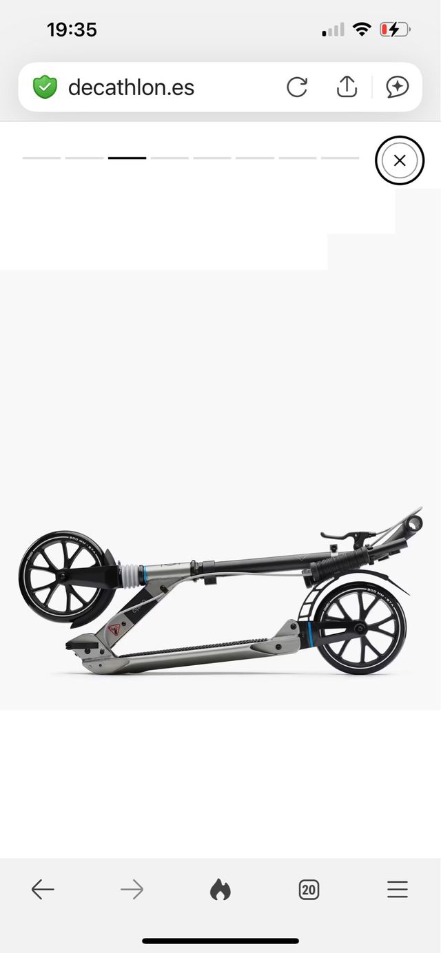 Patinete Oxelo Town 7XL Negro