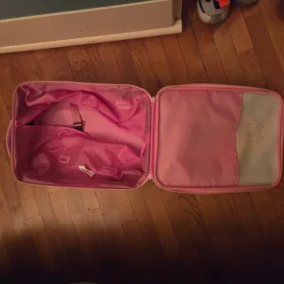 Trolley bambina sirena rosa e azzurro