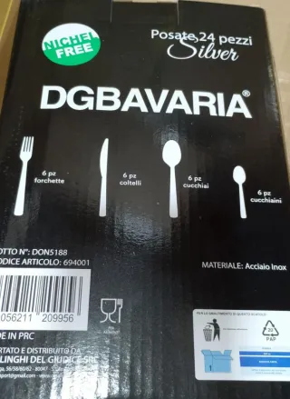 Set Posate DGBAVARIA Oro 24 Pezzi