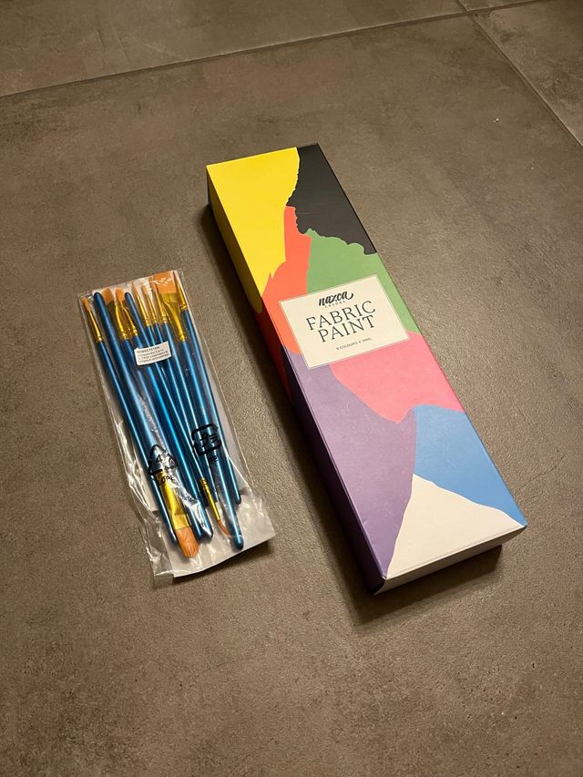 Set pennelli pittura tessuti