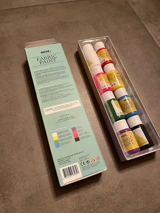 Set pennelli pittura tessuti