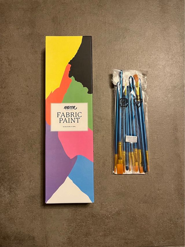 Set pennelli pittura tessuti