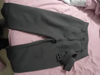 Pantaloni eleganti grigio topo